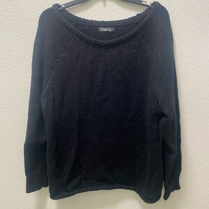 Ann Taylor Classic Black Crew Neck Sweater